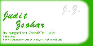 judit zsohar business card